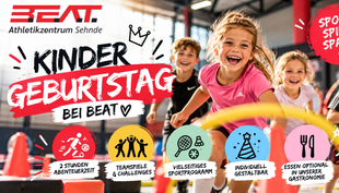 Children's birthday party at BEAT – sports, games & action