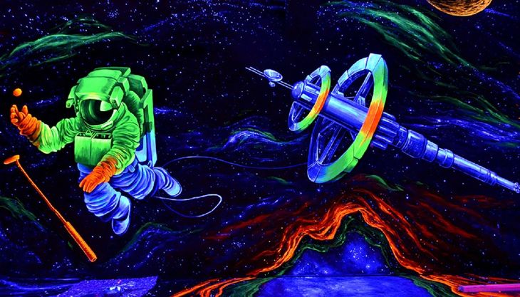 alte papierfabrik minigolf astronaut